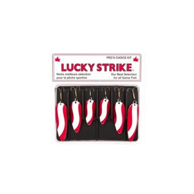 LUCKY STRIKE 2.5'' Premium Devil Bait Red & White Scale